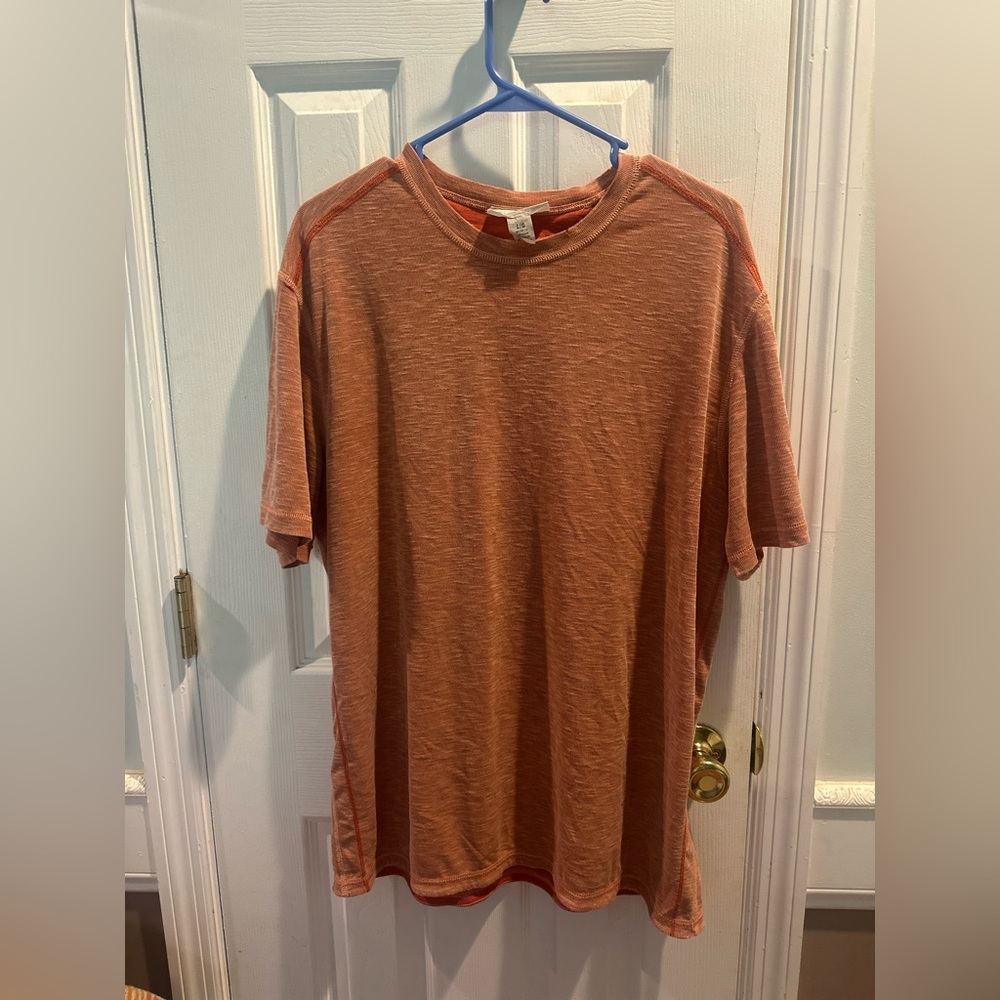 Tommy‎ Bahama Men's Flip-Side Reversible Burnt Orange Shirt - Large
